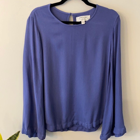 Cloth and Stone Small Bell Sleeve Blouse - Picture 1 of 13